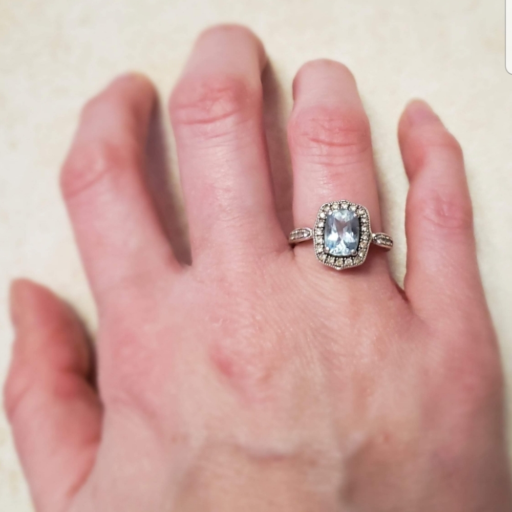 Aquamarine ring